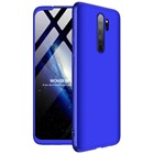 Microsonic Xiaomi Redmi Note 8 Pro Kılıf Double Dip 360 Protective Mavi