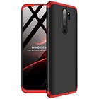 Microsonic Xiaomi Redmi Note 8 Pro Kılıf Double Dip 360 Protective Siyah Kırmızı