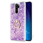 Microsonic Xiaomi Redmi Note 8 Pro Kılıf Glitter Liquid Holder Mor