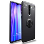 Microsonic Xiaomi Redmi Note 8 Pro Kılıf Kickstand Ring Holder Siyah