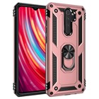 Microsonic Xiaomi Redmi Note 8 Pro Kılıf Military Ring Holder Rose Gold