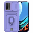 Microsonic Xiaomi Redmi 9T Kılıf Multifunction Silicone Lila