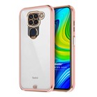 Microsonic Xiaomi Redmi Note 9 Kılıf Laser Plated Soft Pembe