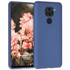 Microsonic Matte Silicone Xiaomi Redmi Note 9 Kılıf Lacivert