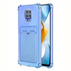 Microsonic Xiaomi Redmi Note 9S Card Slot Shock Kılıf Mavi