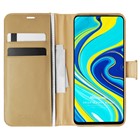 Microsonic Xiaomi Redmi Note 9 Pro Kılıf Delux Leather Wallet Gold