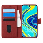 Microsonic Xiaomi Redmi Note 9 Pro Kılıf Fabric Book Wallet Kırmızı