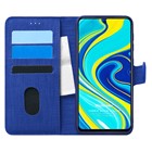 Microsonic Xiaomi Redmi Note 9 Pro Kılıf Fabric Book Wallet Lacivert