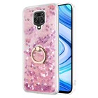 Microsonic Xiaomi Redmi Note 9 Pro Kılıf Glitter Liquid Holder Pembe