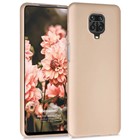 Microsonic Matte Silicone Xiaomi Redmi Note 9 Pro Kılıf Gold