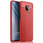 Microsonic Xiaomi Redmi Note 9 Pro Max Kılıf Deri Dokulu Silikon Kırmızı