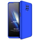 Microsonic Xiaomi Redmi Note 9 Pro Kılıf Double Dip 360 Protective Mavi