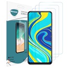 Microsonic Xiaomi Redmi Note 9 Pro Max Screen Protector Nano Glass 3 Pack