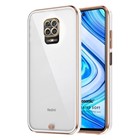 Microsonic Xiaomi Redmi Note 9 Pro Kılıf Laser Plated Soft Beyaz