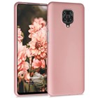 Microsonic Matte Silicone Xiaomi Redmi Note 9S Kılıf Rose Gold