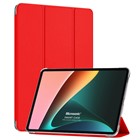 Microsonic Xiaomi Redmi Pad SE Kılıf Slim Translucent Back Smart Cover Kırmızı