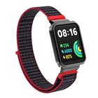 Microsonic Xiaomi Redmi Watch 2 Lite Hasırlı Kordon Woven Sport Loop Koyu Pembe