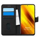 Microsonic Xiaomi Poco X3 Pro Kılıf Fabric Book Wallet Siyah