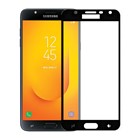 Microsonic Samsung Galaxy J7 Duo Tam Kaplayan Temperli Cam Ekran koruyucu Kırılmaz Film Siyah