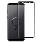 Microsonic Samsung Galaxy S9 Plus Tam Kaplayan Temperli Cam Ekran koruyucu Kırılmaz Film Siyah