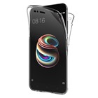 Microsonic Xiaomi Mi A1 Kılıf 6 tarafı tam full koruma 360 Clear Soft Şeffaf