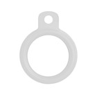 Microsonic Apple AirTag Kılıf Silikon Anahtarlık Beyaz