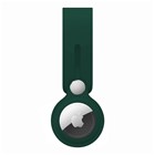 Microsonic Apple AirTag Kılıf Silicon Loop Key Ring Koyu Yeşil