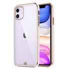 Microsonic Apple iPhone 11 Kılıf Laser Plated Soft Beyaz