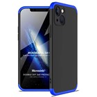 Microsonic Apple iPhone 13 Kılıf Double Dip 360 Protective Siyah Mavi
