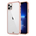 Microsonic Apple iPhone 13 Pro Max Kılıf Laser Plated Soft Pembe