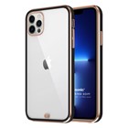 Microsonic Apple iPhone 13 Pro Max Kılıf Laser Plated Soft Siyah