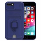 Microsonic Apple iPhone 8 Plus Kılıf Multifunction Silicone Lacivert