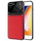 Microsonic Apple iPhone 8 Plus Kılıf Uniq Leather Kırmızı