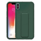 Microsonic Apple iPhone X Kılıf Hand Strap Koyu Yeşil