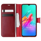 Microsonic Infinix Smart 5 Kılıf Delux Leather Wallet Kırmızı