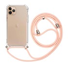 Microsonic Apple iPhone 11 Pro Kılıf Neck Lanyard Rose Gold