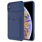 Microsonic Apple iPhone XS Kılıf Inside Card Slot Lacivert