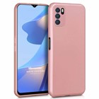 Microsonic Matte Silicone Oppo A16 Kılıf Rose Gold