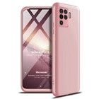 Microsonic Oppo Reno 5 Lite Kılıf Double Dip 360 Protective Rose Gold