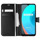 Microsonic Realme C21 Kılıf Delux Leather Wallet Siyah