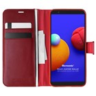 Microsonic Samsung Galaxy A01 Core Kılıf Delux Leather Wallet Kırmızı