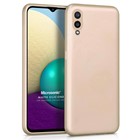 Microsonic Matte Silicone Samsung Galaxy A02 Kılıf Gold