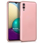 Microsonic Matte Silicone Samsung Galaxy A02 Kılıf Rose Gold