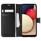 Microsonic Samsung Galaxy A02s Kılıf Delux Leather Wallet Siyah