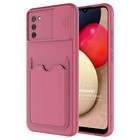 Microsonic Samsung Galaxy A02s Kılıf Inside Card Slot Mürdüm