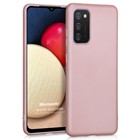 Microsonic Matte Silicone Samsung Galaxy A02s Kılıf Rose Gold