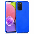 Microsonic Matte Silicone Samsung Galaxy A03s Kılıf Mavi