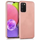 Microsonic Matte Silicone Samsung Galaxy A03s Kılıf Rose Gold