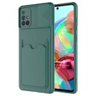 Microsonic Samsung Galaxy A71 Kılıf Inside Card Slot Koyu Yeşil