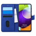 Microsonic Samsung Galaxy A52s Kılıf Fabric Book Wallet Lacivert